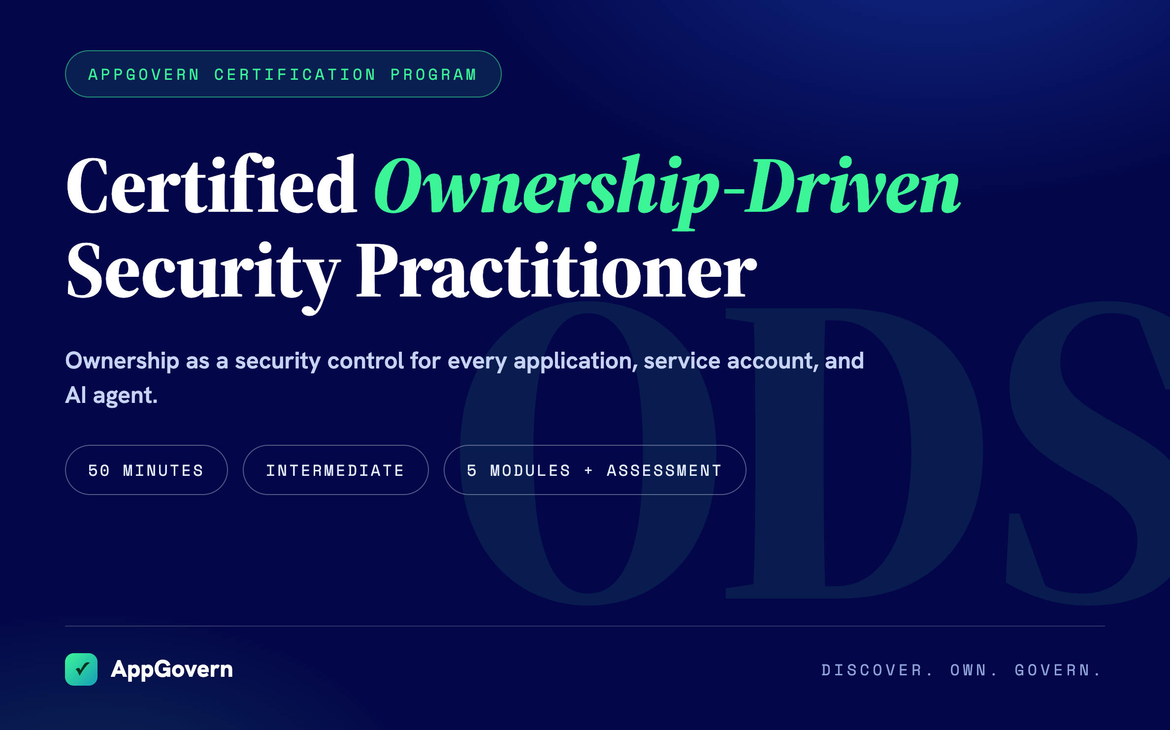 Certified Ownership-Driven Security Practitioner (CODSP)